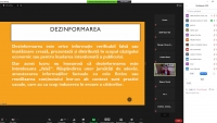 Webinar de informare și dezbatere pe tema „Combaterea dezinformării și alfabetizarea digitală în U.E.” 1